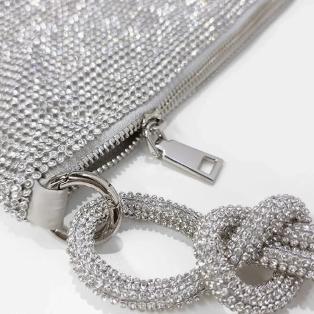 Slouchy Rhinestone Hobo Handbag - Picture 10 of 10